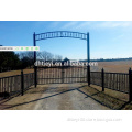simple wrought iron farm fence gate design/blacksmith gate/metal gate